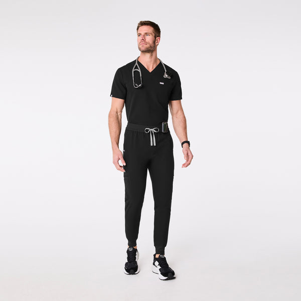 men's Black Adrian Slim - Jogger Scrub Pant