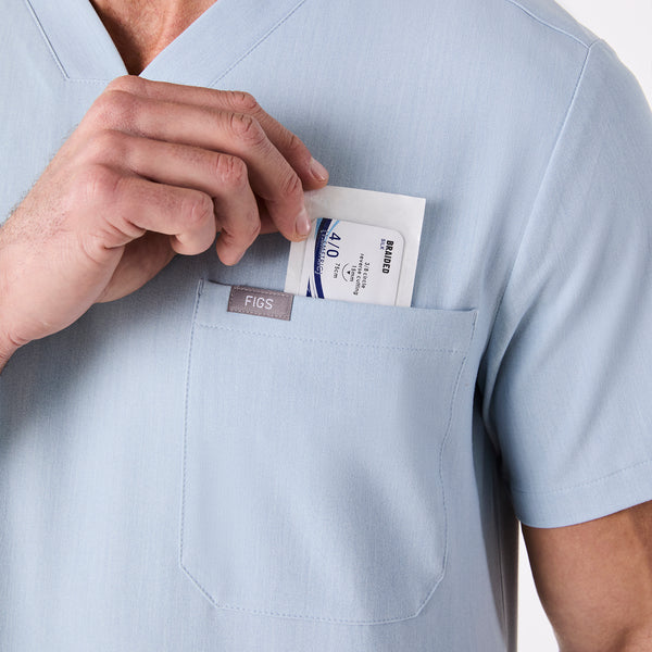 men's Chambray Chisec - Three-Pocket Scrub Top™