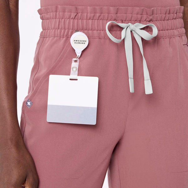 women's Mauve Davia High Waisted Straight Leg - Scrub Pant