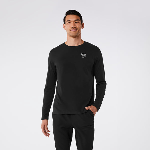 men's Black Favorite Needle Gauge Supersoft - Longsleeve Underscrub
