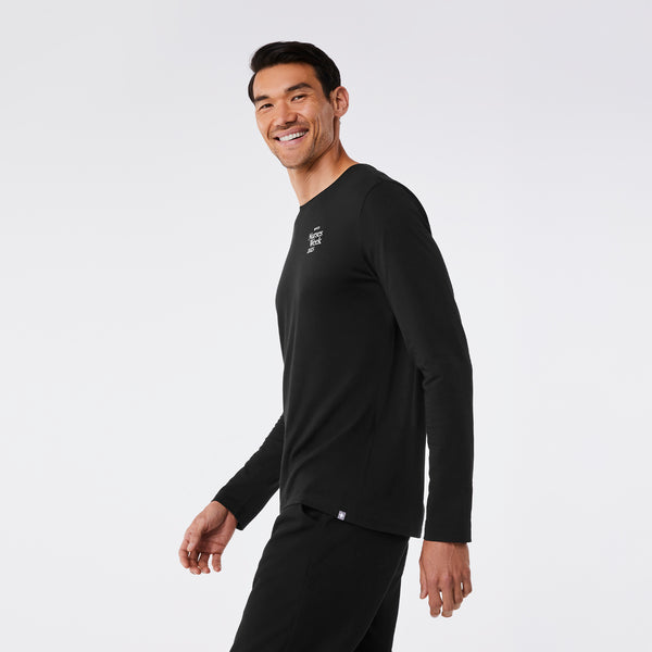 men's Black Favorite Needle Gauge Supersoft - Longsleeve Underscrub