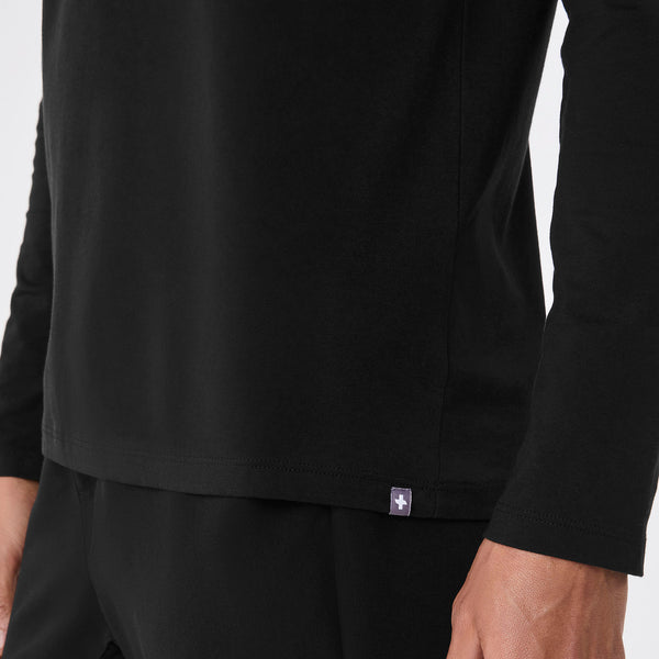 men's Black Favorite Needle Gauge Supersoft - Longsleeve Underscrub