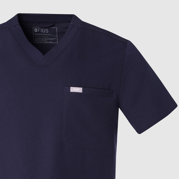 men's Black Paltz V-Neck - Scrub Top