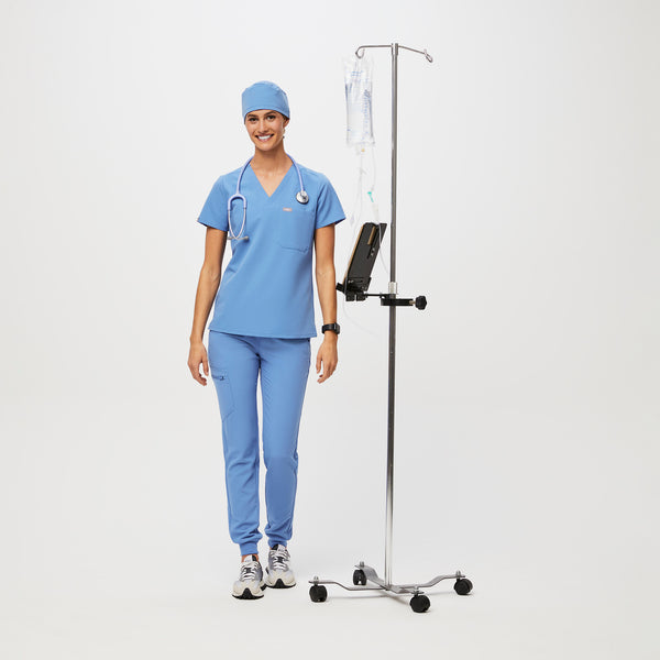 Ceil Blue Modern - Classic Scrub Cap Buttonholes