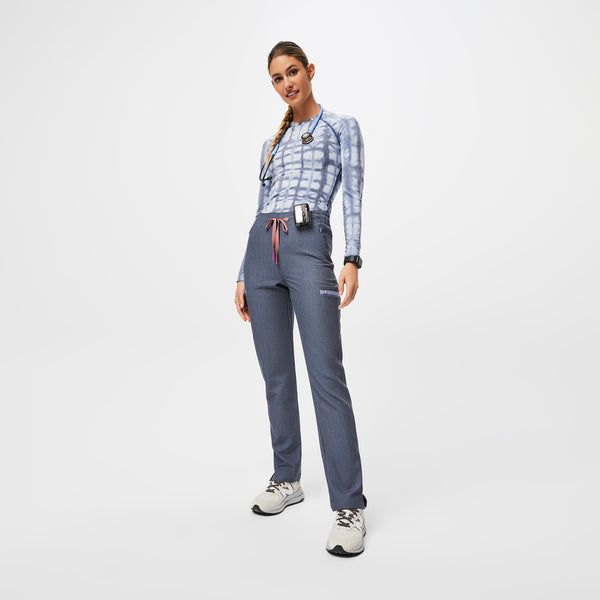 women's Heather Denim Evans - Skinny Scrub Pants