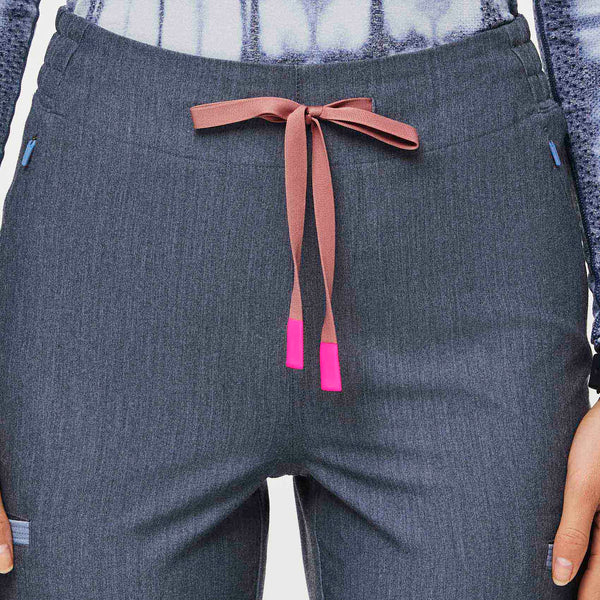 women's Heather Denim Evans - Skinny Scrub Pants