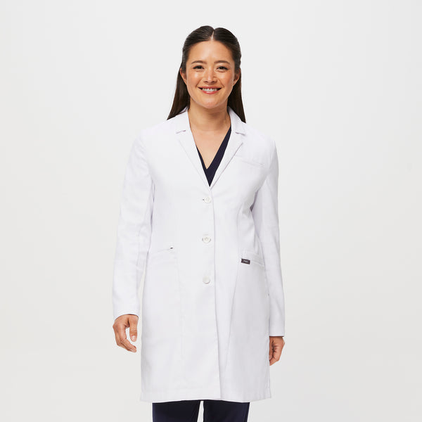 Women's White Bellevue - Long Lab Coat