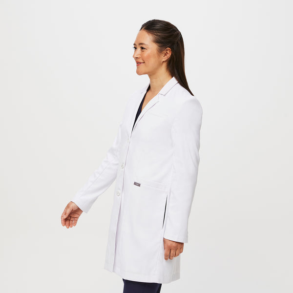 Women's White Bellevue - Long Lab Coat
