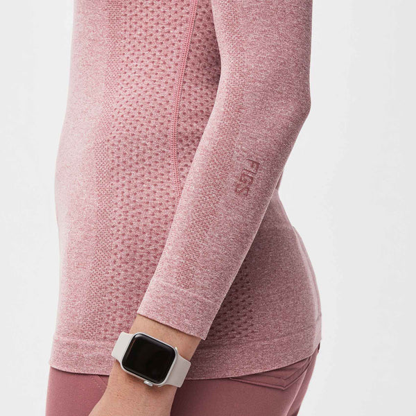 women's Mauve Salta Seamless - Longsleeve Underscrub