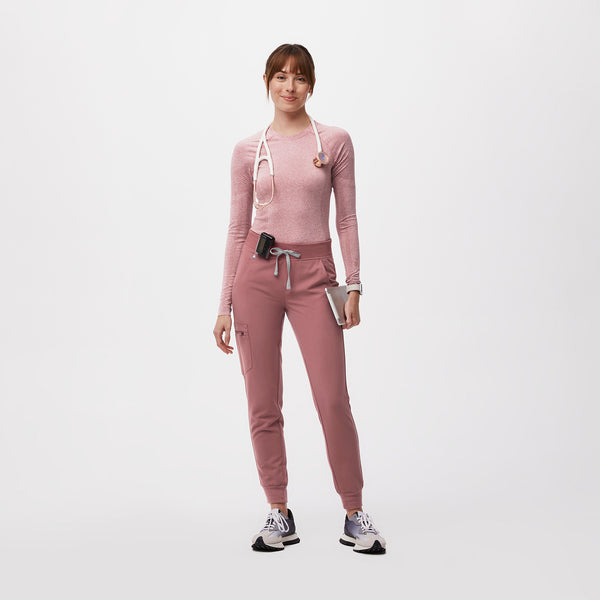 women's Mauve Salta Seamless - Longsleeve Underscrub