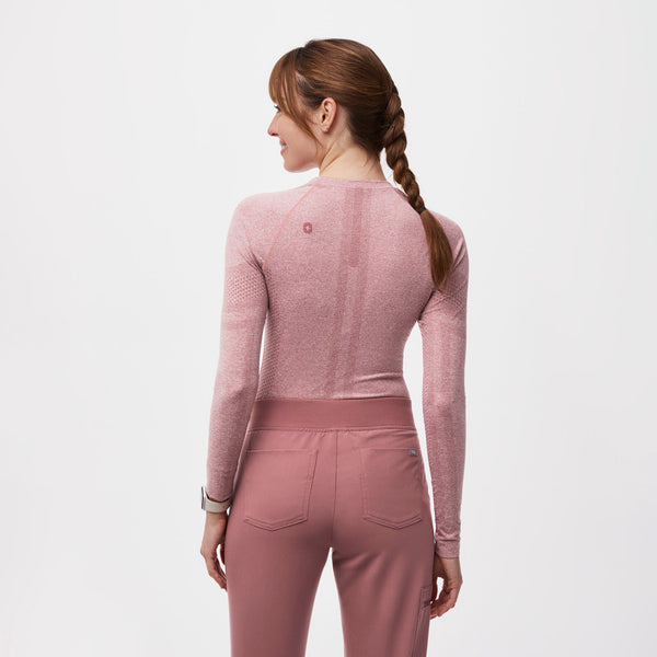 women's Mauve Salta Seamless - Longsleeve Underscrub