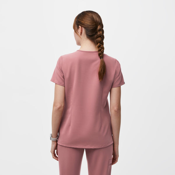 women's Mauve Catarina™ - One-Pocket Scrub Top