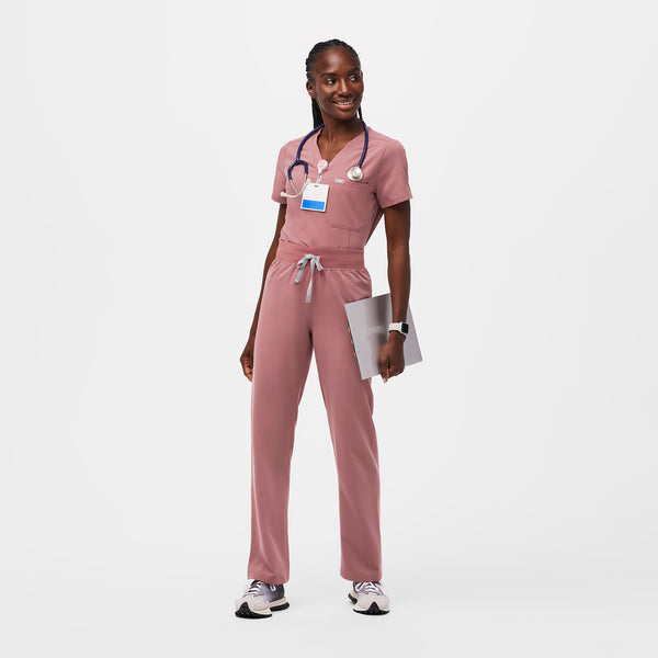 women's Mauve Livingston™ High Waisted - Basic Scrub Pants
