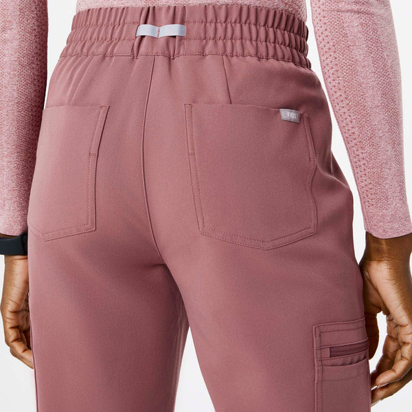 women's Mauve High Waisted Uman Relaxed - Jogger Scrub Pants
