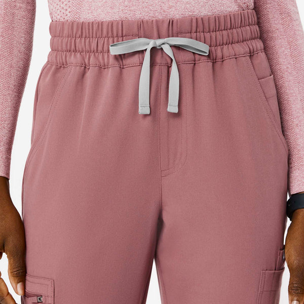 women's Mauve High Waisted Uman Relaxed - Jogger Scrub Pants