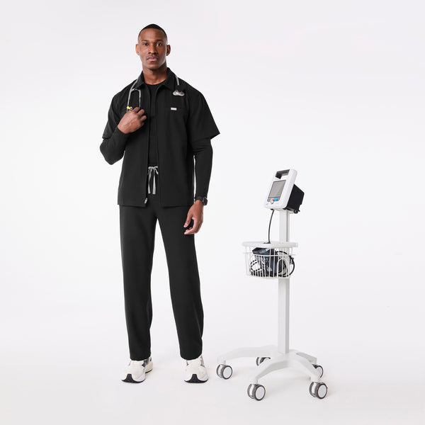 men's Black Halcott Relaxed Straight Leg - Scrub Pant