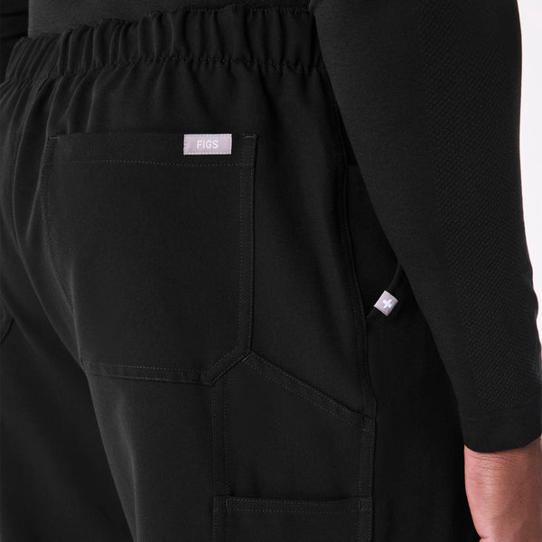 men's Black Halcott Relaxed Straight Leg - Scrub Pant