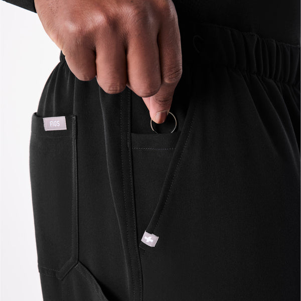 men's Black Halcott Relaxed Straight Leg - Scrub Pant