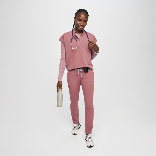 women's Mauve Yola™ - Skinny Scrub Pants