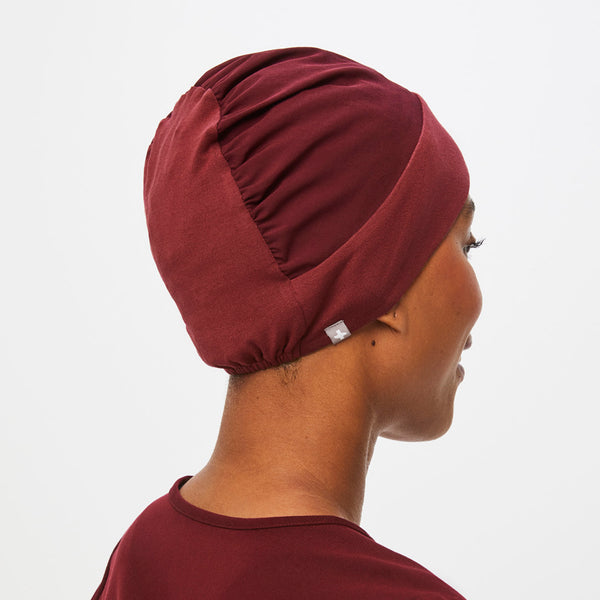 Burgundy Modern - Expandable Scrub Cap