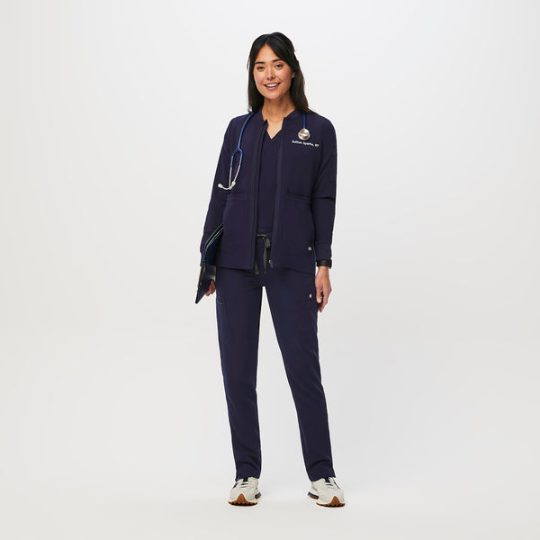 Women's Navy Bellery - Scrub Jacket
