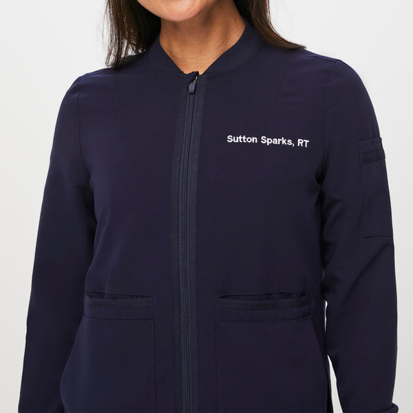 Women's Navy Bellery - Scrub Jacket