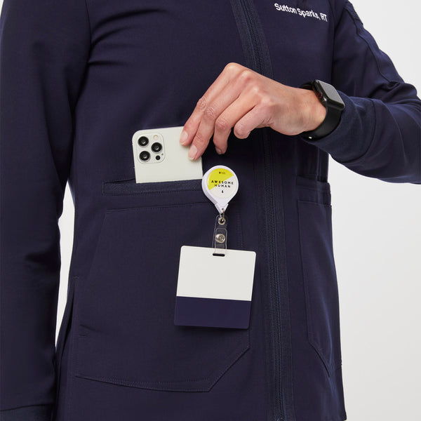 Women's Navy Bellery - Scrub Jacket