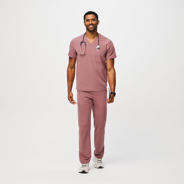 men's Mauve Chisec™ - Three-Pocket Scrub Top (3XL - 6XL)