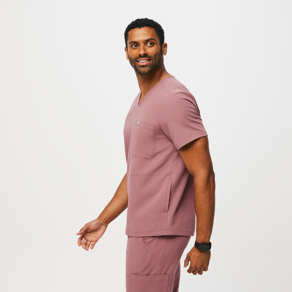men's Mauve Chisec™ - Three-Pocket Scrub Top (3XL - 6XL)