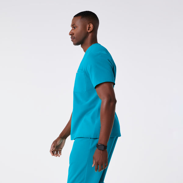 men's Teal Leon - Three-Pocket Scrub Top™