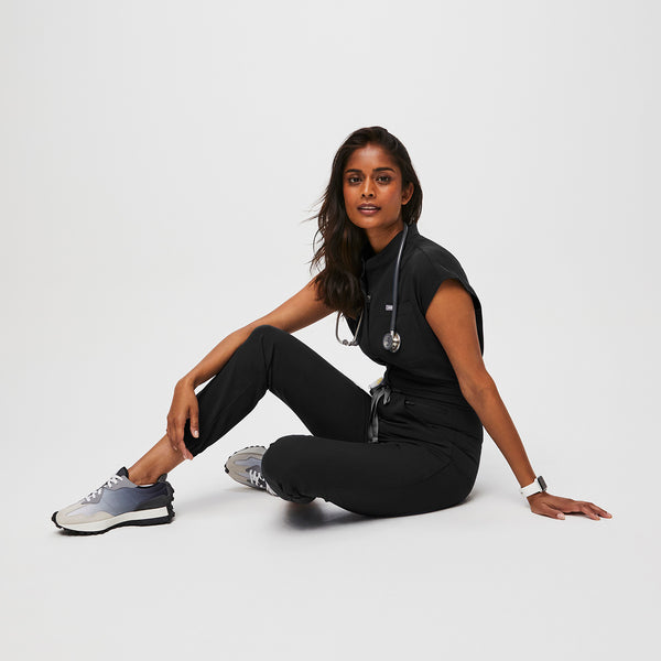 women's Black Rafaela Cargo - ScrubJumpsuit™