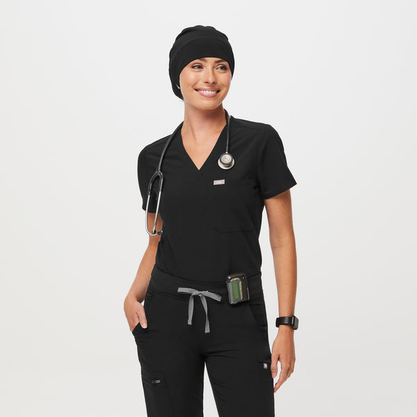 Black Modern - Expandable Scrub Cap