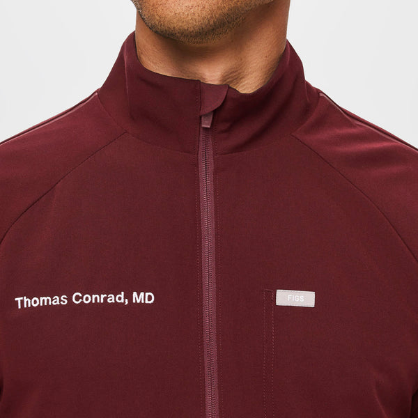 men's Burgundy Cobaki - Scrub Jacket