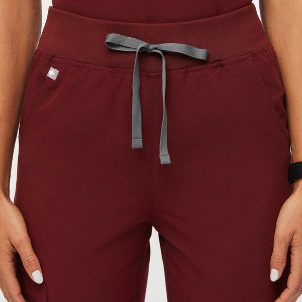 women's Burgundy Zamora™ High Waisted - Tall Jogger Scrub Pants