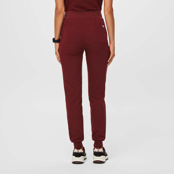 women's Burgundy Zamora™ High Waisted - Tall Jogger Scrub Pants