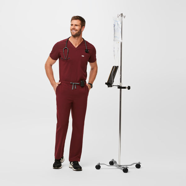 men's Burgundy Pisco™ Basic Scrub Pants (3XL - 6XL)
