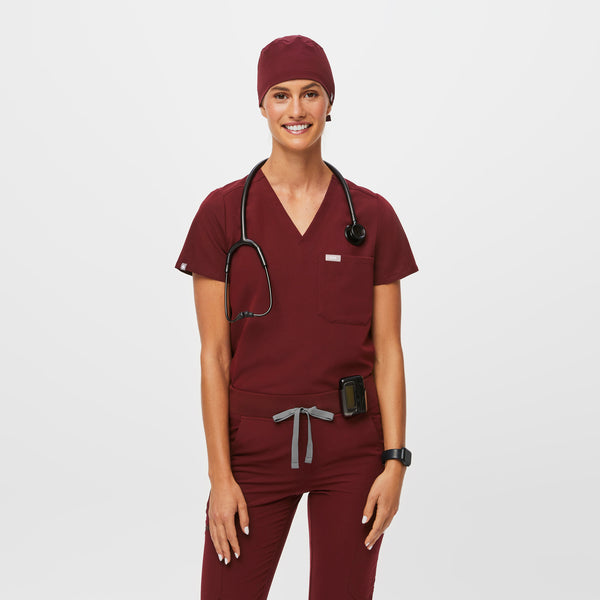 Burgundy Modern - Classic Scrub Cap
