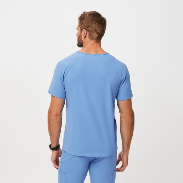 Men's Ceil Blue Chisec™ - Three-Pocket Scrub Top