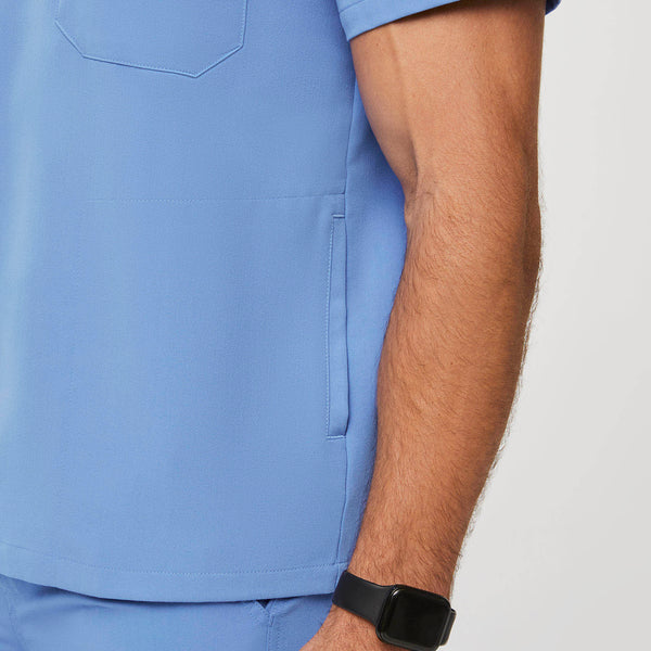 Men's Ceil Blue Chisec™ - Three-Pocket Scrub Top