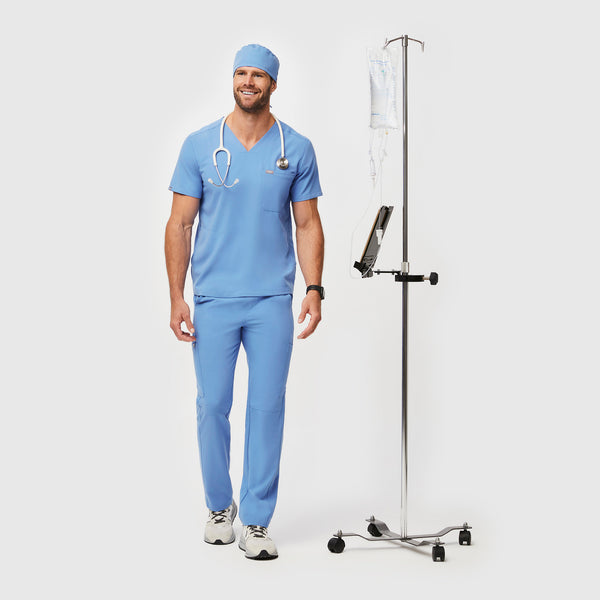 Ceil Blue Modern - Classic Scrub Cap Buttonholes