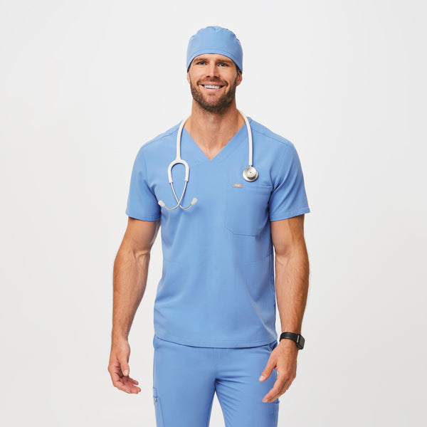 Ceil Blue Modern - Classic Scrub Cap Buttonholes