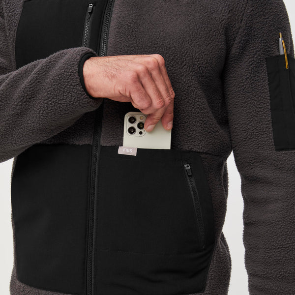 men's Dark Charcoal On-Shift™ - Sherpa Jacket