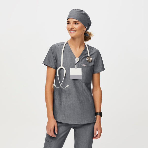Graphite Modern - Classic Scrub Cap Buttonholes