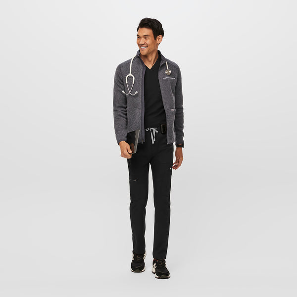 men's Heather Dark Charcoal On-Shift™ - Sweater Knit Jacket