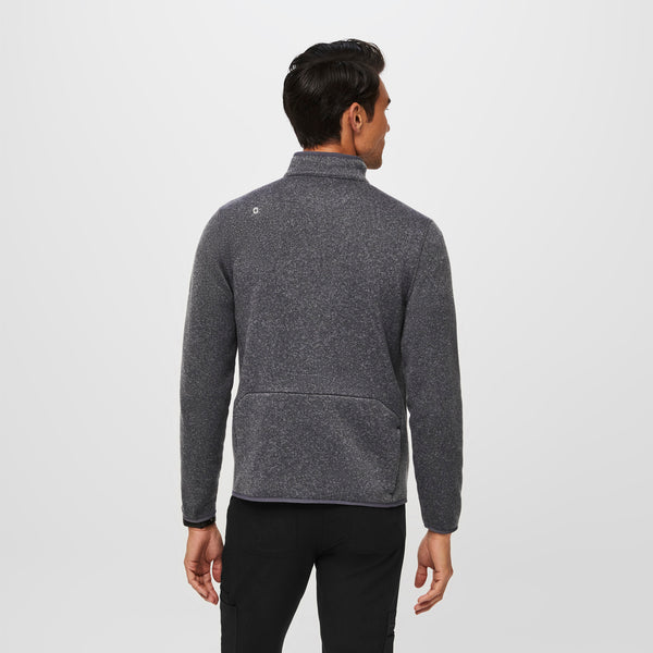 men's Heather Dark Charcoal On-Shift™ - Sweater Knit Jacket