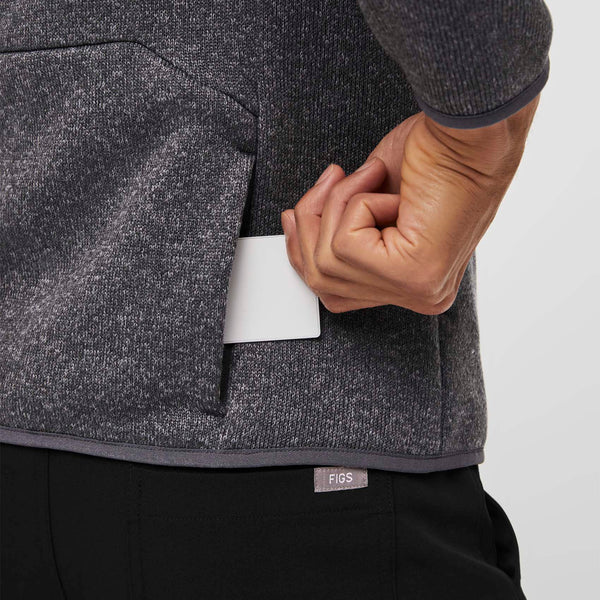 men's Heather Dark Charcoal On-Shift™ - Sweater Knit Jacket