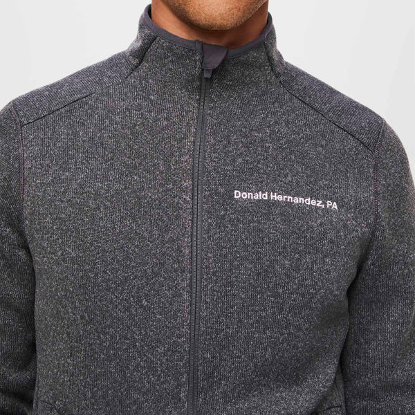 men's Heather Dark Charcoal On-Shift™ - Sweater Knit Jacket