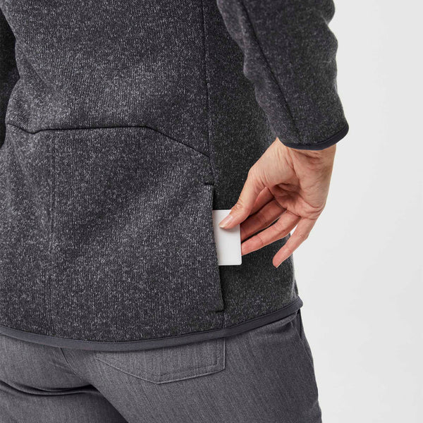 women's Heather Dark Charcoal On-Shift™ - Sweater Knit Jacket