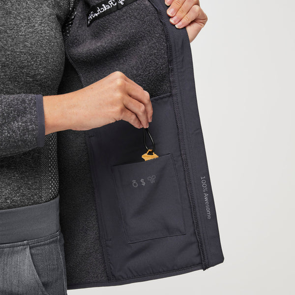 women's Heather Dark Charcoal On-Shift™ - Sweater Knit Jacket