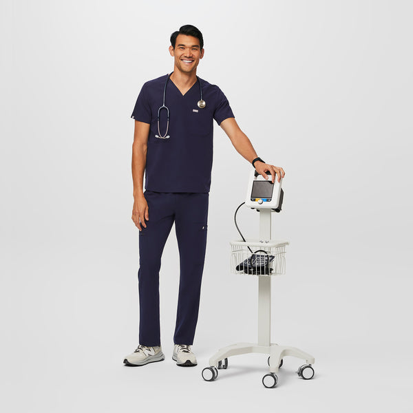 Men's Navy Chisec™ - Three-Pocket Scrub Top